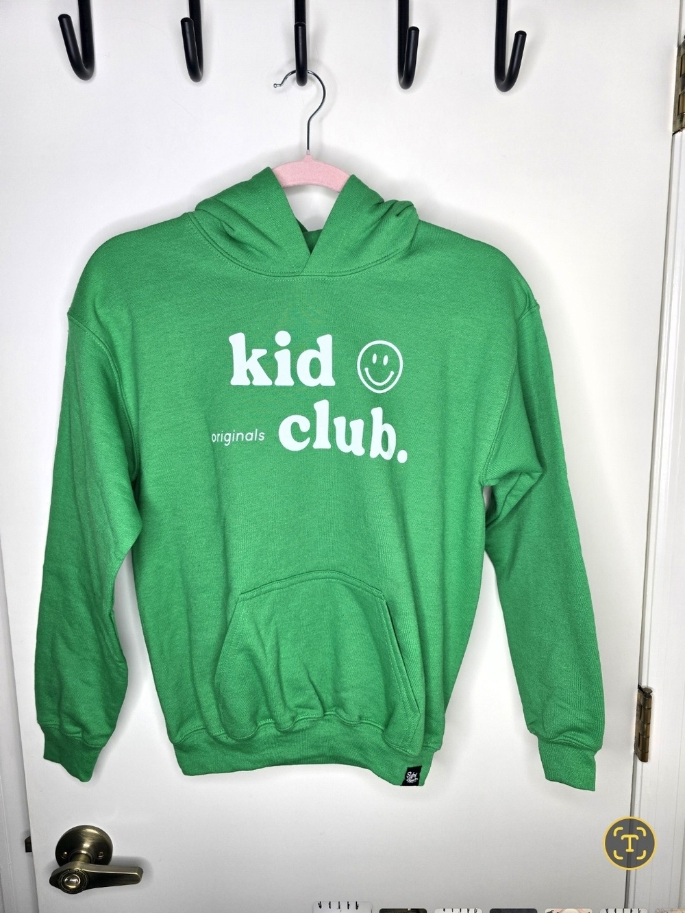 Slyfox Threads Kid's Green Hoodie "Kid Club Originals" NWOT